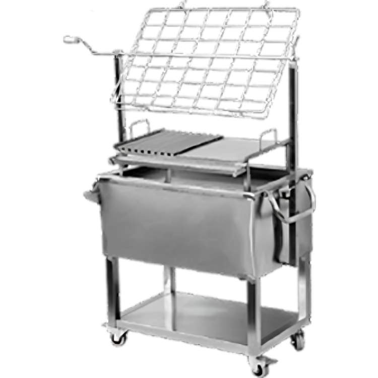 caja china mediana con sistema en acero inoxidable