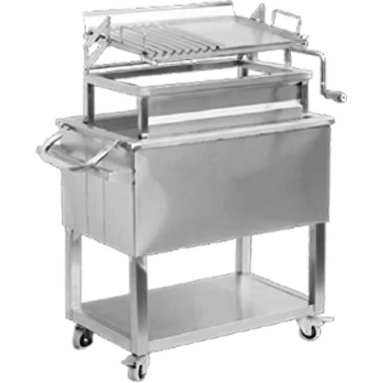 caja china mediana con sistema en acero inmoxidable