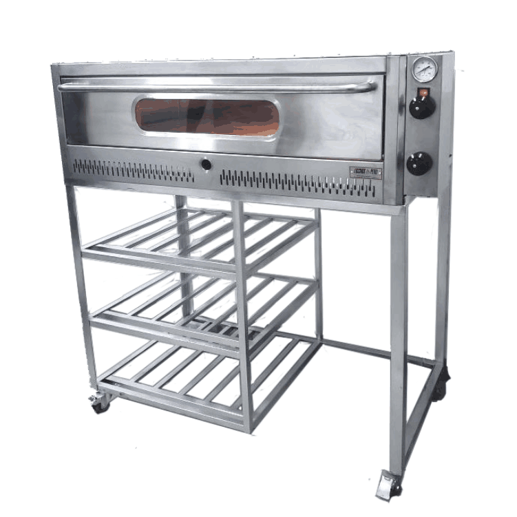 horno pizzero una camara parrillas en acero inoxidable