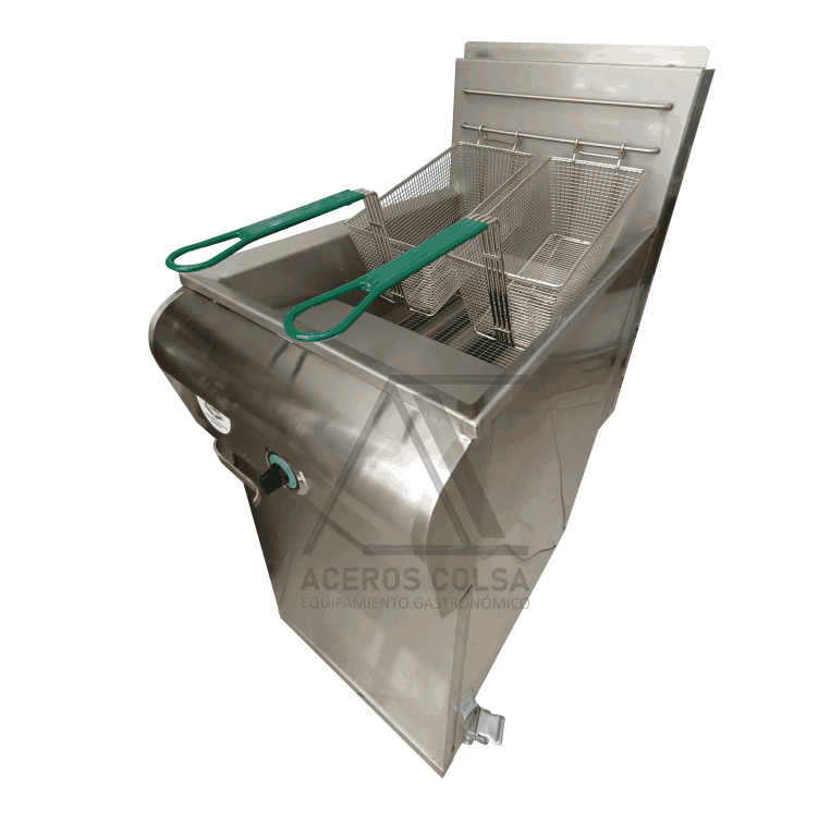 freidora automatica en acero inoxidable